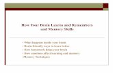 How Your Brain Learns and Remembers and Memory Skills PPT