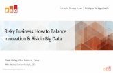Webinar - Risky Business: How to Balance Innovation & Risk in Big Data