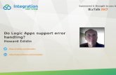 Do Logic Apps support error handling?