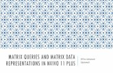 Matrix Queries and Matrix Data Representations in NVivo 11 Plus