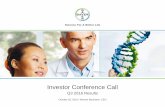 Q3 2016 Investor Conference Call Presentation