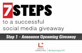 7 Steps to a Successful Social Media Giveaway (Step 1)