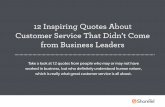12 Inspiring Quotes About Customer Service That Didn't Come from Business Leaders