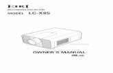 LC-X85 Manual