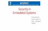 Security in Embedded systems