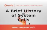 A brief history of system calls