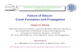 Failure of Silicon: Crack Formation and Propagation