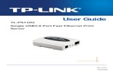 TL-PS110U Single USB2.0 Port Fast Ethernet Print Server