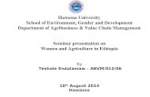 Women and agriculture in ethiopia