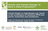 Gender and Climate Change: Is There a Value Proposition?