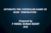 Automatic fan controller based on room temperature