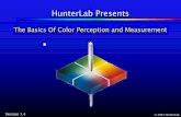 Basics of Color Perception and Measurement