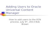 Oracle Universal Content Manager and IRM