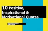 10 Positive, Inspirational and Motivational Quotes