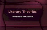 Literary Theories (Unknown Source)