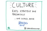 CULTURE EATS STRATEGY FOR BREAKFAST - AND SCALES AGILE