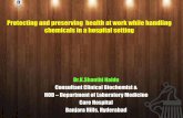 14Protecting and preserving health at work while handling chemicals in a hospital setting, Dr. K. Shanti Naidu