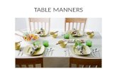 Table manners/Modales en la mesa