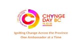 Change Day BC: Igniting Change Across the Province One Ambassador at a Time