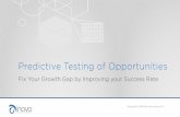 Predictive Testing of Opportunities