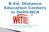 B.Ed. Distance Education in Delhi @ WinsoftEducationTechnology
