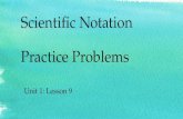 Scientific notation practice questions