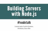 Building servers with Node.js