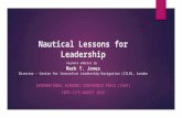 Nautical lessons for leadership
