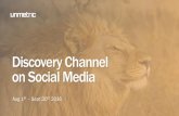Social Media Analysis - Discovery Channel August - September 2016