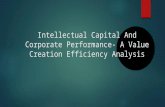 Intellectual capital and corporate performance  a value creation