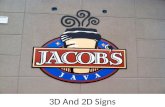 3 d and 2d Signs in UAE