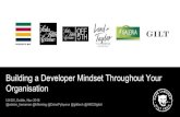 UXDX 2016 Developer Thinking:  Building a Developer Mindset Throughout your Organisation.