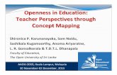 Openness in Education: Teacher perspectives through Concept Mapping