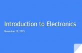 Introduction to Electronics - Fourth session