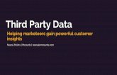 Third party data - helping marketeers gain powerful insights