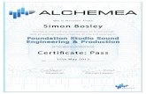 Simon Bosley - Certificate - Pass