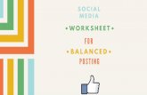 Social media posting guide and worksheet