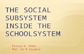 The social subsystem inside the schoolsystem