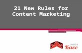 21 new rules for content marketing
