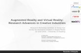 Augmented Reality and Virtual Reality: Research Advances in Creative Industry