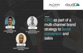 Future Glance: CRO as part of a multi-channel brand strategy to boost conversion and sales