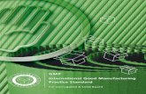 GMP International Good Manufacturing Practice Standard