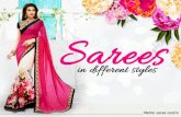 Sarees in different styles