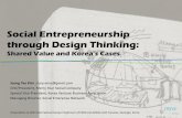 Social entrepreneurship through design thinking: Shared Value and Korea's Cases