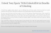 Unlock Sony Xperia with iUnlockAll & Its Benefits of Unlocking