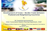 Development of cross-border trade between Thailand and its ...