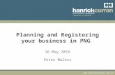Planning and registering your business in png keynote presentation