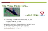 The View from Here and Here: Making the Invisible Visible in the Hypertextual Space