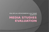 Media studies evaluation, question 5