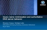 Query-name Minimization and Authoritative Server Behavior